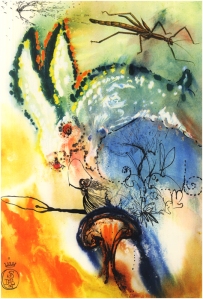 Down the Rabbit Hole: Salvador Dali, 1969 image from www.williambennettgallery.com